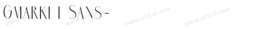 Gmarket Sans字体转换